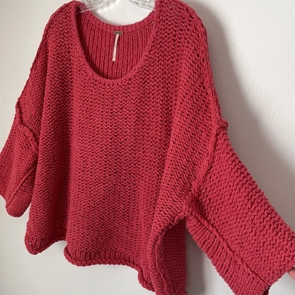 Free People Halo Chunky Knit Sweater Size S